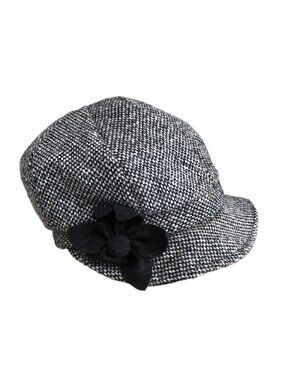 VTG Tuchfuhlung Hats Donegal Tweed Wool Irish Newsboy Cabbie Cap Women's 57 CM M